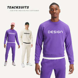 Conjunto Deportivo Personalizado ODM, Corte Ajustado, 100% Poliéster Algodón, Ropa Casual, Sudaderas Deportivas, Conjuntos Deportivos para Hombre, Venta al Por Mayor - Product Image 1