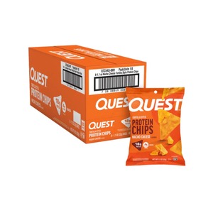 Quest Nutrition Tortilla <b>Protein</b> Chips 8 x 32g Nacho Cheese - Product Image 1