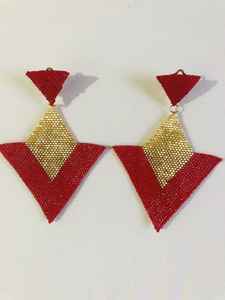 ต่างหูแฟชั่นทำด้วยมือคุณภาพสูงสำหรับผู้หญิงลูกปัดถักโครเชต์ดีไซน์เนอร์ - Product Image 3