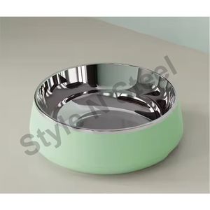 Unique Pet Bowl Stainless Steel Bowl Dog Bowl With Base Pet Bowls & Feeders Pet Food Bowls for Dogs & Cats - Product Image 2