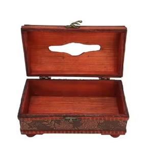 ที่ใส่กล่องทิชชู่และผ้าเช็ดปากที่ทันสมัยเรียบง่ายทนทานเป็นมิตรกับสิ่งแวดล้อมอุปกรณ์ตกแต่งโต๊ะทำจากไม้ยอดนิยม - Product Image 2