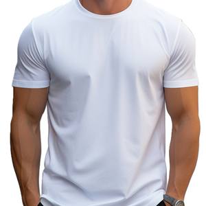 Camiseta de Algodón de Manga Corta para Hombre, Color Sólido, Transpirable, Corte Regular, con Logotipo Bordado Personalizado OEM, Precio de Fábrica de China y Bangladesh - Product Image 6