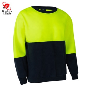 XL Orange Réfléchissant Construction Sécurité Polaire Sweat Haute Visibilité Vêtements de Travail Personnalisable OEM Conception Style De Protection Chemise - Product Image 1