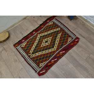 พรมยางลายหญ้าทะเลสไตล์ตุรกีโบราณขนาด2.4x3ฟุตขนสัตว์ลาเท็กซ์สำหรับบริเวณกว้างห้องนั่งเล่นห้องโถง - Product Image 3