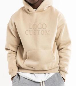 Hilo de plumas Unisex 3D para Sudadera con capucha de gran tamaño con bordado pesado 100% algodón ropa de calle de invierno para hombres con - Product Image 2