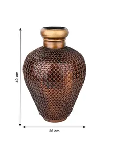 Lightweight Aluminium Flower <b>Vase</b> Durable Reusable Metal <b>Vases</b> for Indoor Plants Outdoor Garden & Event Decoration - Product Image 2