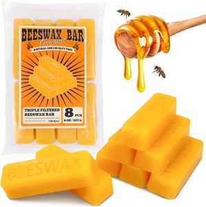Llow Beeswax Bars, Natural Organic Beeswax Block 8 PCS, <strong>Bees</strong> <strong>Wax</strong> Candle Making, Beeswax for Candle Making, <strong>Bees</strong> <strong>Wax</strong> Making - Product Image 1