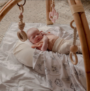 Meilleure vente de haute qualité cadre en bambou bébé jouer ensemble de gymnastique en bois jouets de dentition cintres pour chambre application - Product Image 4