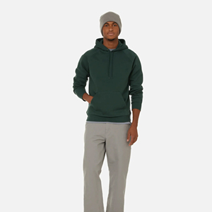 เสื้อฮู้ดดี้ผ้าฝ้ายแท้ 100% แบบเรียบง่าย สั่งผลิตได้ตามแบบ OEM สำหรับฤดูใบไม้ร่วง  น้ำหนักมาก สไตล์สตรีทแวร์  ไม่มีลายพิมพ์  รับปักและสกรีน  ขั้นต่ำในการสั่งซื้อน้อย - Product Image 3