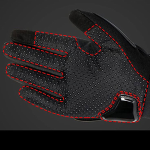 Gants de vélo imperméables et résistants au froid pour hommes, gants de course complets noirs pour moto, motocross, course à moto - Product Image 5