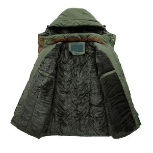 Veste épaisse coupe-vent chaude coupe-vent de la meilleure qualité pour tout l'hiver Parka à capuche réglable pour l'extérieur Veste Parkas grande taille pour hommes - Product Image 3