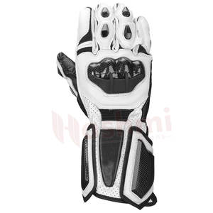 Moto guantes en tamaño personalizado Venta caliente de cuero moto guantes dedo completo pantalla táctil moto motocicleta guantes de carreras - Product Image 5