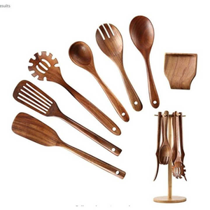 ARPRINCE-Cuchara de madera natural ecológica, fabricante de utensilios de cocina con logotipo personalizado, para mesa, cocina, uso en hoteles - Product Image 2