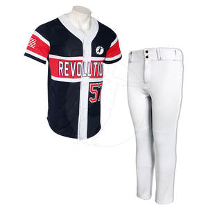Haute qualité broderie sublimé Baseball uniforme sport hommes Baseball uniforme à manches courtes Baseball uniforme - Product Image 6