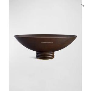 Bol à salade en acier inoxydable de forme ronde pour la maison et le restaurant dessus de table bols décoratifs de service alimentaire - Product Image 5