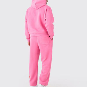 Survêtement surdimensionné imprimé en couleur personnalisée pour homme Sweat-shirt d'hiver Pantalons de jogging et pantalons cargo Nouveau motif uni - Product Image 2