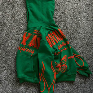 Factory Custom Embroidery Patch Printing Rhinestone Acid Wash Full <b>Zip</b> Breathable Winter <b>Hoodie</b> Men Heavyweight Fleece 100% - Product Image 2