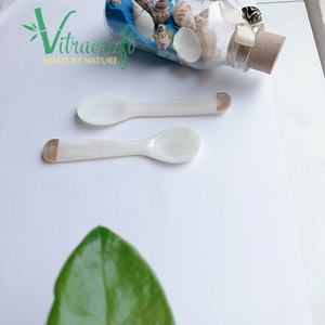 Cuillère à Caviar incrustée d'ormeau rose Premium Créez une cuillère à Caviar très délicate Choix parfait pour profiter du Caviar Taille 10cm - Product Image 2