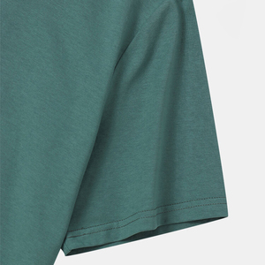 Men's 150 Grams Breathable 100% Cotton T-<b>Shirt</b> Loose Fit Printed Crew Fitness Anti-Wrinkle <b>Pocket</b> Solid Pattern - Product Image 5