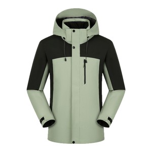 Outdoor <b>3</b>-<b>in</b>-<b>1</b> <b>Waterproof</b> Windproof Soft Shell <b>Jacket</b> with Custom Logo Embroidery Workwear for Men and <b>Women</b> - Product Image 4
