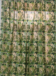 Elegante diseño personalizado Beige Floral cortinas de algodón hermoso Pavo Real impreso suave elegante ventana cubiertas opciones de tamaño - Product Image 4