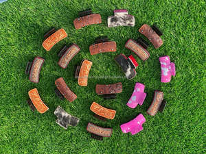 ที่กําหนดเองตราผมแท้บนซ่อนตะวันตก Cowhide กรงเล็บคลิปร้อนขายแฟชั่นคลิปผมสาวคาวอุปกรณ์เสริมผมสําหรับผู้หญิง - Product Image 4