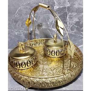 Caja de frutas secas de metal con una cesta de diseño, con una antigua compleja para complementar las cocinas tradicionales y modernas - Product Image 5