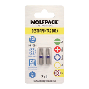 Set di Punte Torx T30 (2 Pezzi) in Acciaio S2 al Cromo Vanadio - Product Image 3