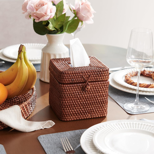 <b>Rattan</b> square Storage <b>Tissue</b> <b>Box</b> made of natural materials, customizable size on request, multifunctional <b>tissue</b> <b>box</b>. - Product Image 5