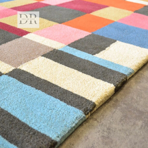 Tapis en laine touffeté à la main de luxe multicolore Tapis antidérapant de haute qualité pour la maison moderne Utilisation personnalisée pour dessin de salle à manger - Product Image 2