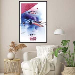 Digital Printed Star Wars Episode IV <b>Poster</b> X-Wing Starfighter Made of Plastic - Product Image 2