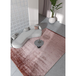 พรมทอมือลายดอกมะลิสีเบจน้ำตาล หนา 10 มม. รูปทรงสี่เหลี่ยมผืนผ้า สำหรับห้องนั่งเล่น ห้องโถง รุ่น HPJ-13002 - Product Image 5