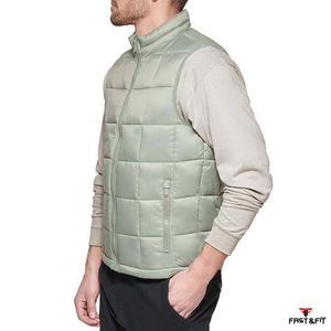 Chaleco Acolchado Reversible Ligero para Hombre, Impermeable, Transpirable, con Mangas Abullonadas, para Primavera, Cálido, Servicio OEM, Uso en Exteriores, Formal - Product Image 4