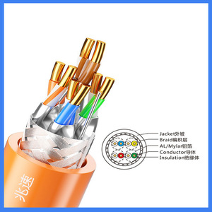 Máy Mới Sản Xuất <span class=keywords><strong>SFTP</strong></span> <span class=keywords><strong>Cat</strong></span> 7 LAN Cáp <span class=keywords><strong>Cat</strong></span> 7 mạng cáp CAT7 <span class=keywords><strong>SFTP</strong></span> CAT7 Cáp Ethernet <span class=keywords><strong>CAT</strong></span> 7 305m - Product Image 3