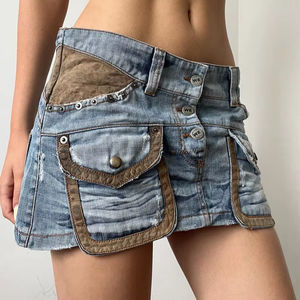 Shorts en jean en tissu de coton de taille personnalisée moderne, autres artisanats, jeans courts, pantalons courts, artisanat manuel MS - Product Image 1