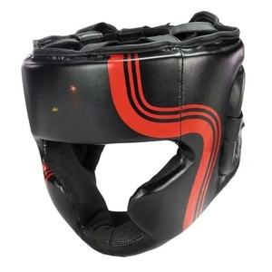 Superventas de alta calidad, protector de cabeza de boxeo profesional, de PU Material, logotipo personalizado impermeable para entrenamiento de MMA, venta al por mayor bajo - Product Image 4