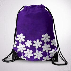 2024 essentiel voyage cordon sac à dos facile à transporter personnalisé en gros sac à dos Polyester cordon sac à dos fermeture éclair Ba - Product Image 1