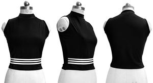 Noir indien dernier élégant indien dames tunique à la mode occidentale hauts à la mode tricot régulier pour adultes femmes et filles - Product Image 5