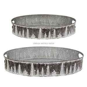 Élégant plateau de service rectangulaire en marbre blanc avec rayures dorées, parfait pour une présentation élégante et un décor sophistiqué - Product Image 2