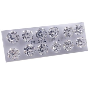 Set di 6 Paia di Orecchini a Perno in Argento Sterling 925, Zirconia Cubica Brillante Taglio Rotondo 9 mm, Gioielli Ipoallergenici Unisex, Idea Regalo - Product Image 1