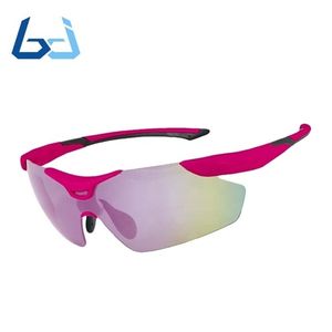 Borjye J125A Marco amarillo Lente negra CE Uv400 logo Impresión Gafas de sol al aire libre - Product Image 6