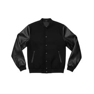 Veste décontractée pour homme, style streetwear, coupe classique, vestes de baseball, OEM personnalisé, veste en laine de qualité supérieure 2026 - Product Image 1