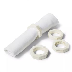 Anneau de serviette en marbre de qualité supérieure, best-seller, pour la décoration de table de luxe, collection avec pierre durable et polie - Product Image 3