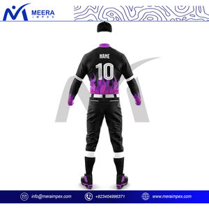 ชุดเครื่องแบบเบสบอลสำหรับผู้ชายแบบมืออาชีพชุดเสื้อและกางเกงพิมพ์ลายซับลิเมชันสามารถกำหนดโลโก้ได้เองผู้จำหน่ายชุดทีมขายส่ง - Product Image 3