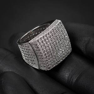 Bague pour homme Tendance Hip Hop Ice Out VVS Lab Grown 10K 14K 18K Gold Full Diamond Round Ring Luxury Costume Jewelry - Product Image 2