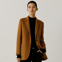 Jas Blazer wanita, mantel Formal bisnis mewah kualitas tinggi musim gugur dan musim dingin