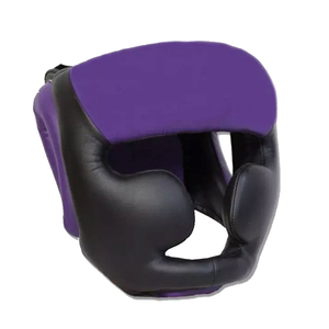 Protège-tête de boxe en PU durable résistant à la déchirure/à l'usure Protection du menton et des joues pour les combattants professionnels Arts martiaux Gym - Product Image 2