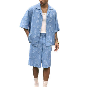 Directo de fábrica, barato, bajo precio, conjunto doble para hombre, verano, otoño, invierno, pantalones cortos, conjuntos gemelos a la venta en cantidad a granel personalizada - Product Image 3