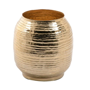 Jarrones de Flores con Acabado Antiguo, Jarrones Hechos a Mano, Jarrón de Flores de Metal Chapado en Oro de Diseño, Pulido Brillante para Decoración de Bodas - Product Image 3