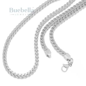 Vente chaude hommes Franco chaîne tour de cou ensemble 5mm Moissanite argent 925 avec placage en or 18 carats - Product Image 2